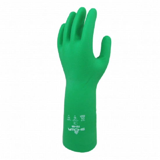 Lynn River Showa 731 Ebt Chemical Resistant Gloves Green Pair