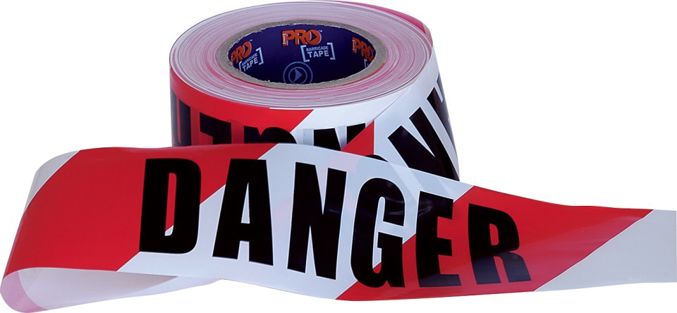 Paramount Safety Dt10075 Barrier Tape Danger 75mm Width X 100m Roll