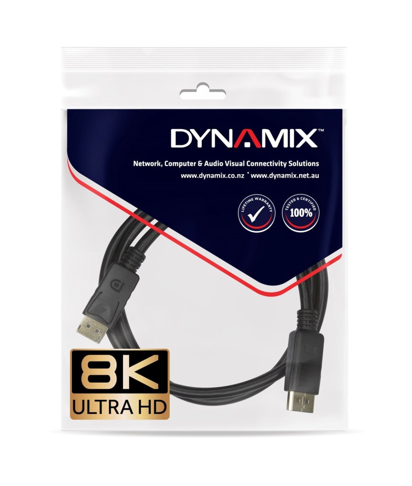 Dynamix Displayport Cable 2m Black