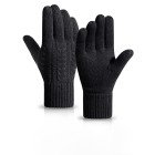 First Aid Black Fleece Gloves Full Finger 1 Pair image