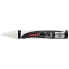 Uni Chalk Marker 1.8-2.5mm Bullet Tip White PWE-5M image