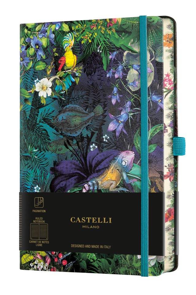Castelli Notebook Ruled A5 240 Pages Eden Lily