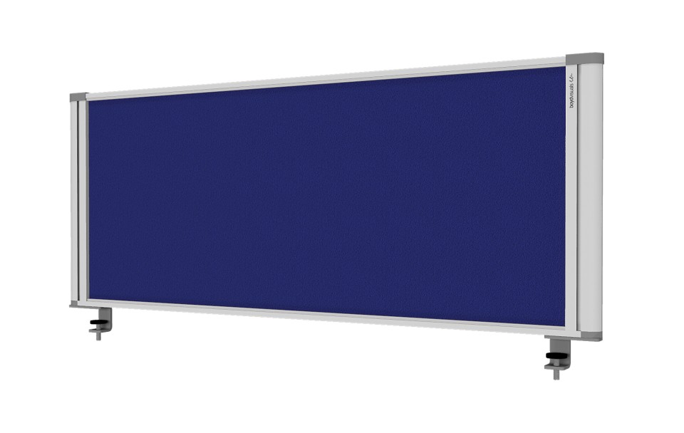 Desk Partition 1460Wx450Hmm Blue Fabric