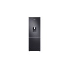 Samsung 307l Bottom Mount Fridge Freezer With Water Dispenser Black image