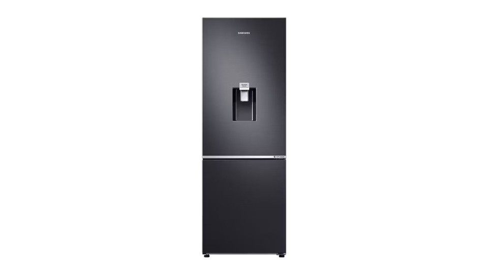 Samsung 307l Bottom Mount Fridge Freezer With Water Dispenser Black