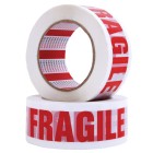 Printed Tape Fragile Handle With Care 48mmx100m Red/White Roll image
