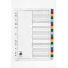 Marbig Dividers Polypropylene Coloured Tab A4 White 20 Tab image