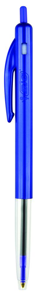 BIC Clic Medium Ballpoint Pen Retractable 1.0mm Blue Box 10