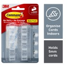 3M Command Cord Clips Round Value Pack Clear Pack 10 image