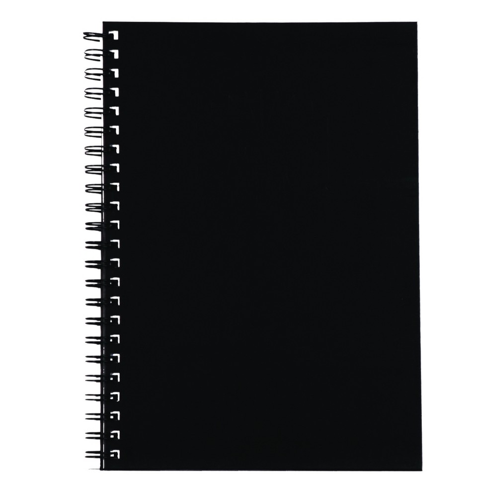 Spirax 512 Spiral Notebook Hard Cover A4 200 Pages Black