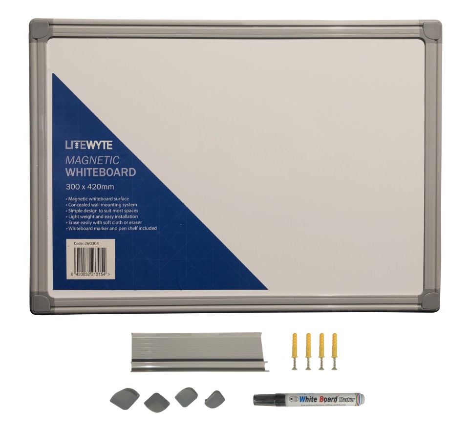 Litewyte Whiteboard Magnetic A3 300x420mm