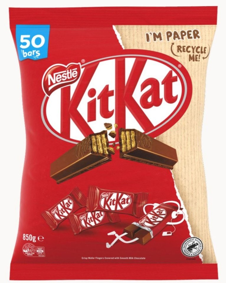 Nestle Kit Kat 2 Finger 17g Carton 4 x 850g Packs
