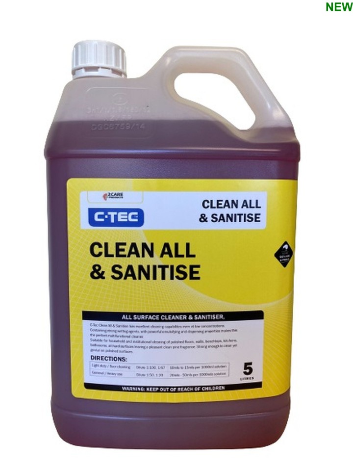C-TEC Clean All and Sanitise Floor Cleaner 5L