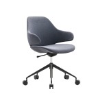 Konfurb Orbit Mid Back Chair With Arms 5-Star Swivel Base image