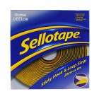 Sellotape Sticky Hook & Loop Strip Permanent 20mm x 6m image