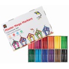 EC Master Mega Colouring Felt Markers Assorted Colours Box 288 image