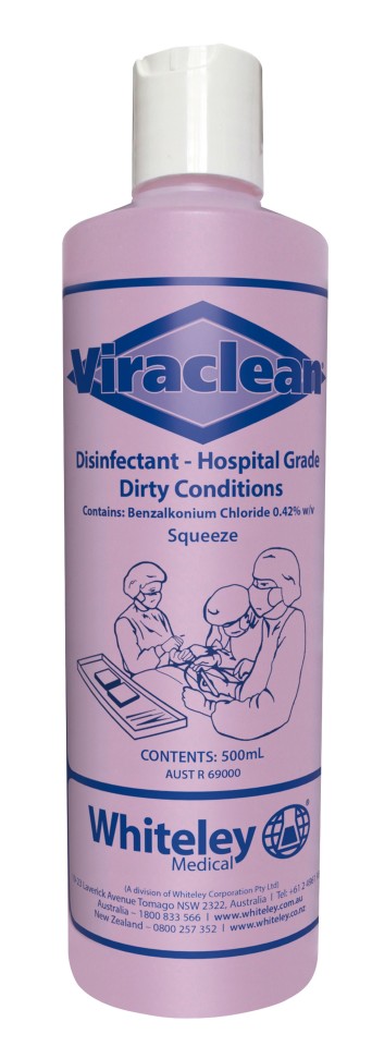 Viraclean Hospital Grade Disinfectant 500ml Squeeze