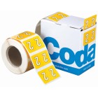 Codafile Numeric Lateral Labels Number 2 25mm Roll 500 image