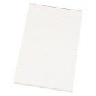 Quill Topless Writing Pad 8x5 Inch Ruled 50 Leaf White image