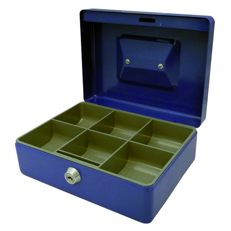 Esselte Cash Box 8 Inch Blue