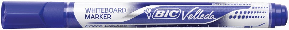 Bic Velleda Pocket Whiteboard Marker Liquid Ink Blue Box 12