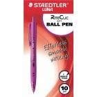Staedtler Luna RiteClic Ballpoint Pen Retractable 0.7mm Violet image