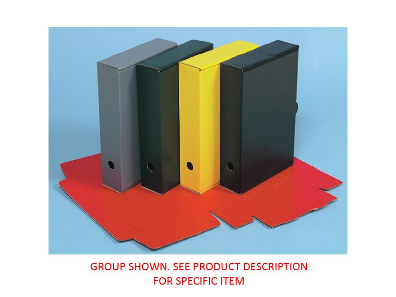 Red-E-Ref Storage Box 372 x 250 x 80mm Foolscap Yellow