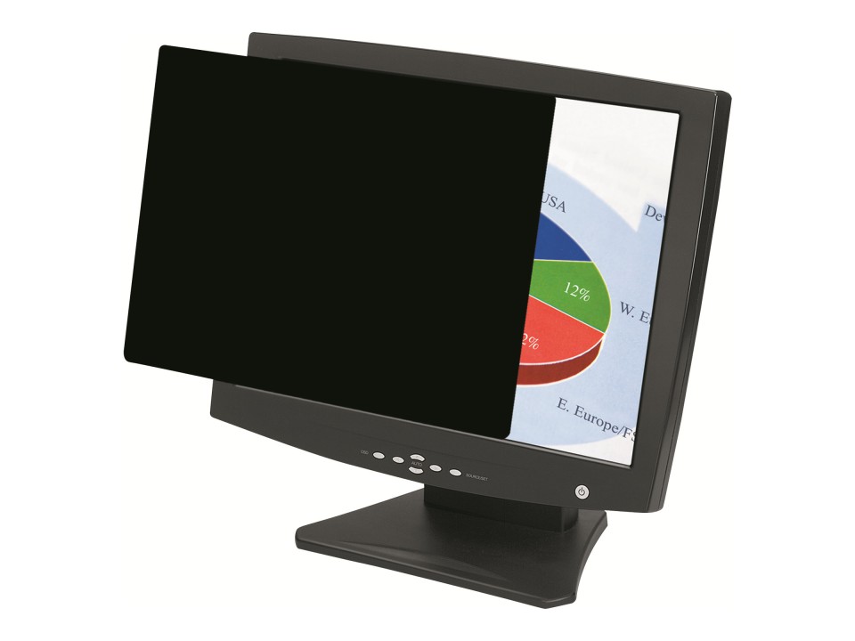 Fellowes PrivaScreen Privacy Filter For 55.8cm Widescreen Desktop/Laptop Monitor Black