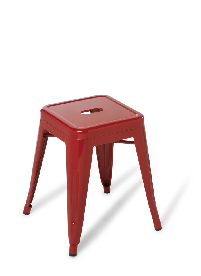 Industry Stool Low Red