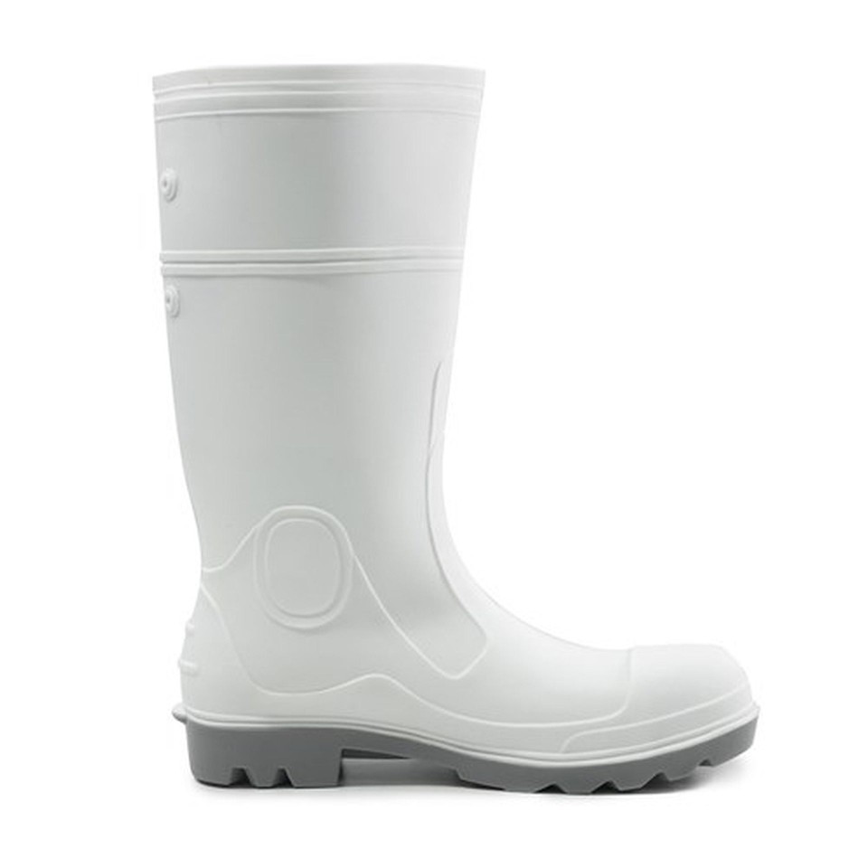 Bison Mohawk Pvc/nitrile Safety Gumboot White/grey