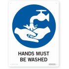 Sign -  Hands Must Be Washed 230 X 300 Each image