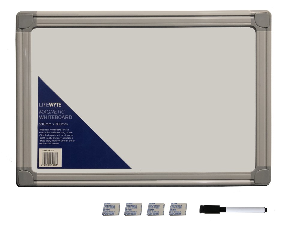 Litewyte Whiteboard Magnetic A4 210x300mm