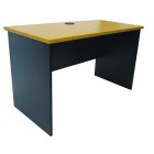 Delta Straight Desk 1200l X 600d X730h Beech Top With Charcoal Frame image