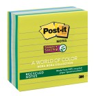 Post-it Recycled Super Sticky Lined Notes 675-6SST 101x101mm Bora Bora Pack 6 image