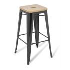 Eden Industry Bar Stool With Ash Timber Top image