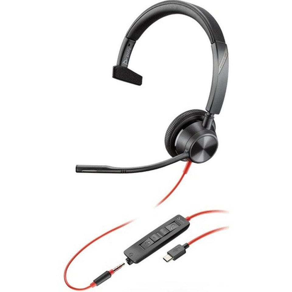 Poly Plantronics Blackwire 3315 Uc Usb-c Mono Wired Headset