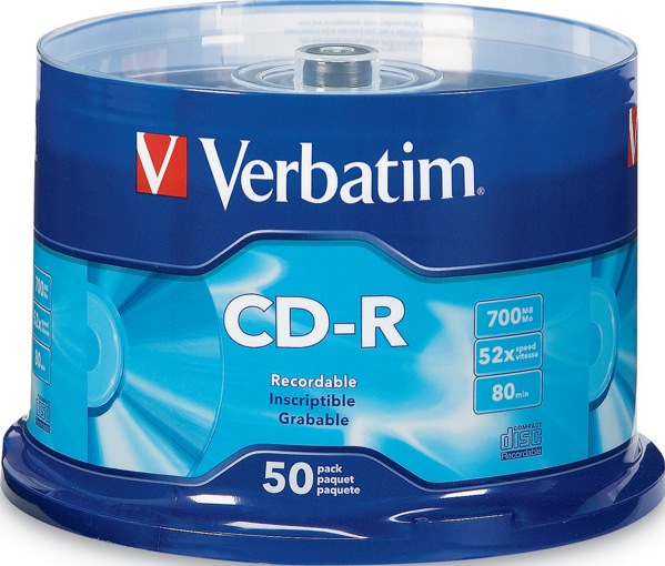 Verbatim CD-R 700 MB 80 Min Spindle 50Pk