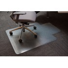 Advance Coverzone Chairmat Pvc Keyhole W1200 X L900mm Clear image