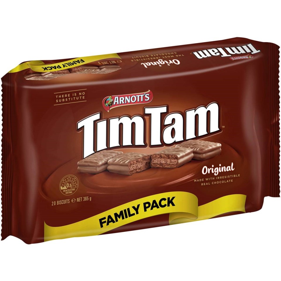 Arnotts Tim Tams Biscuits Value Pack 365g