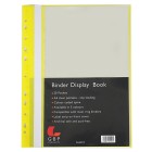 OSC Binder Display Book 20 Pocket A4 Yellow Pack 10 image