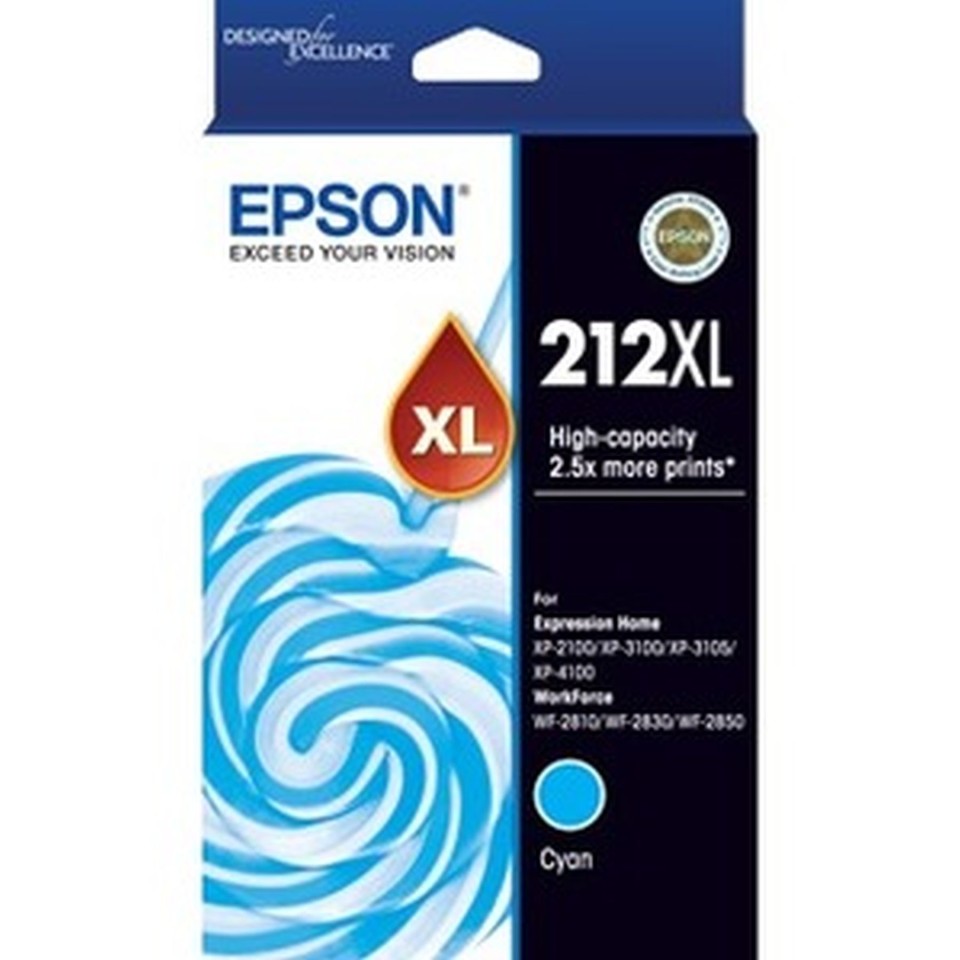 Epson Inkjet Ink Cartridge 212XL High Yield Cyan