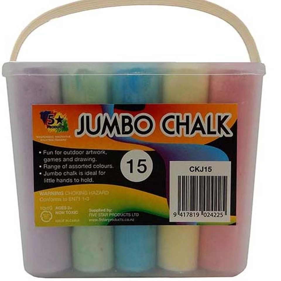 5 Star Jumbo Chalk Pack 15