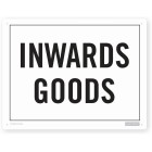 Sign - Inwards Goods 300 X 230 Each image