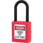 Master Lock Safety Padlock Dielectric Nylon Shackle Red image