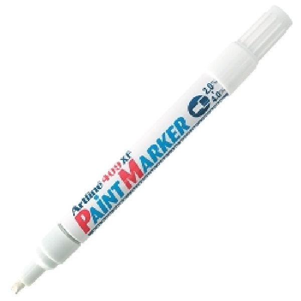 Artline 409 Paint Marker Chisel Tip 2.0-4.0mm White