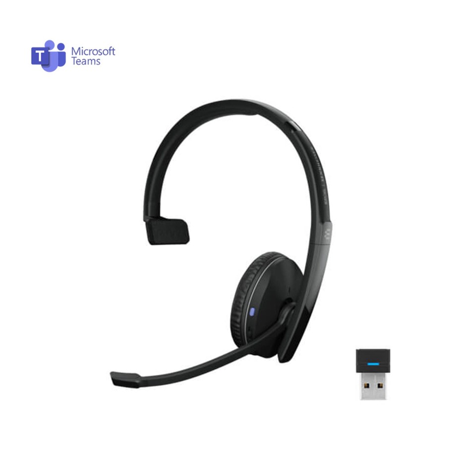 EPOS Sennheiser Headset Adapt 230 Mono Bluetooth + Usb Dongle Ms Teams