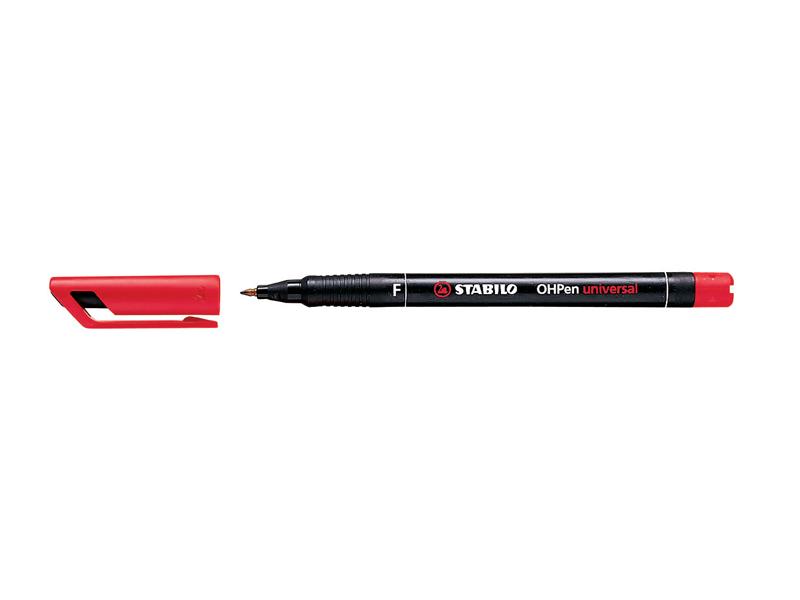 Stabilo 842P Overhead Projection Pen Permanent Fine Red