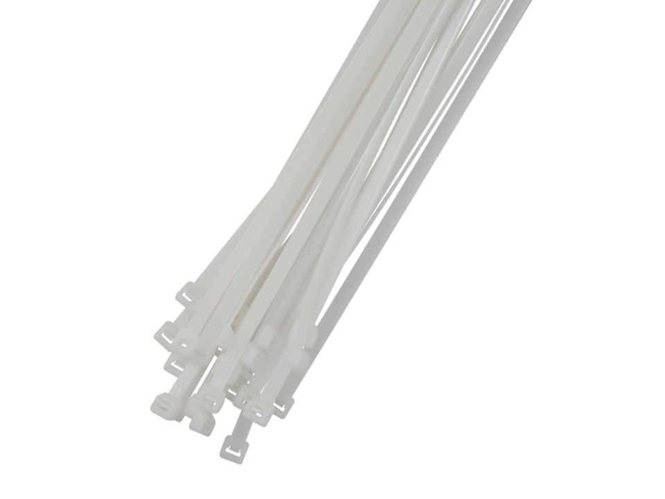Cable Tie Plastic 100x2.5mm Natural Pack 100