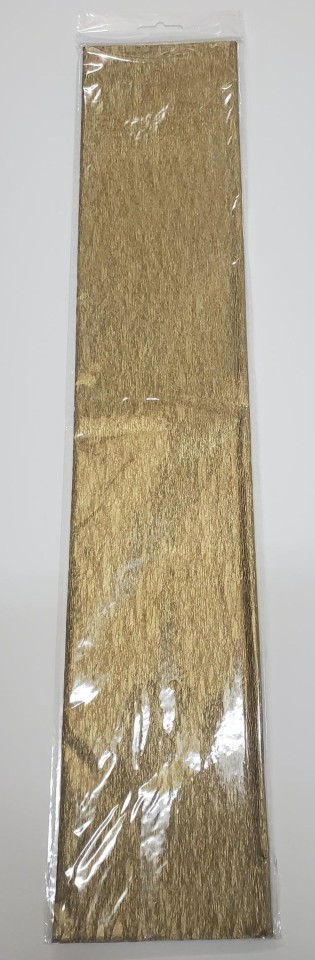 Crepe Paper 50cmx2m Gold