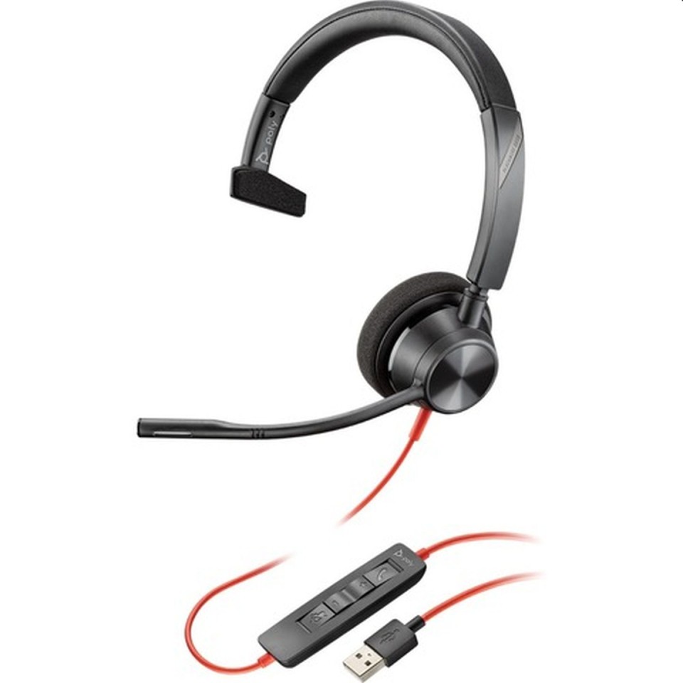 Poly Plantronics Blackwire 3310 USB-A Mono Headset